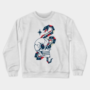 Snake And Skull Crewneck Sweatshirt